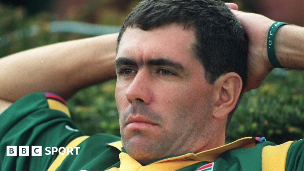 Hansie Cronje looks thoughtful