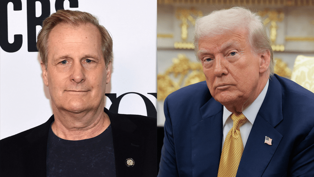 Jeff Daniels and Donald Trump