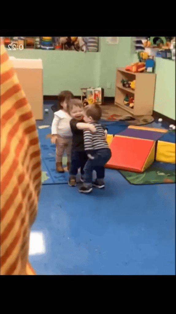 They learnt about hugs today 🥹