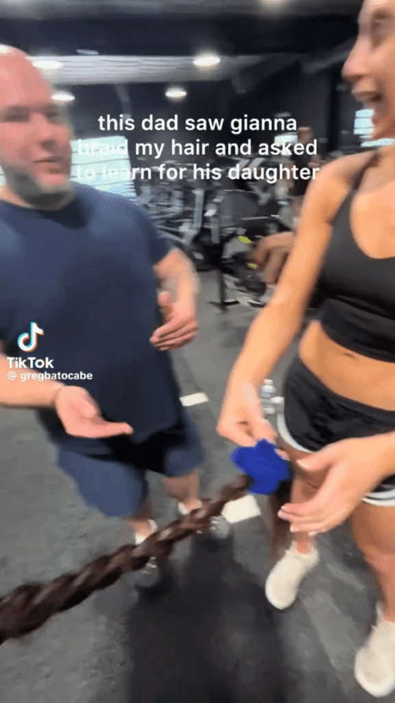 Unexpected gym interaction.