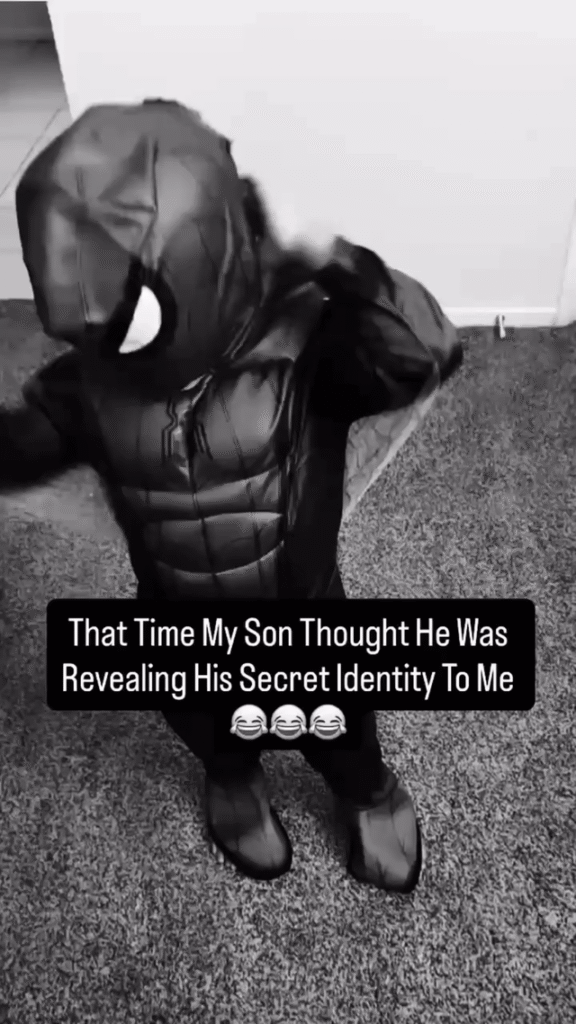 A kid thinks hes revealing his secret identity to his father