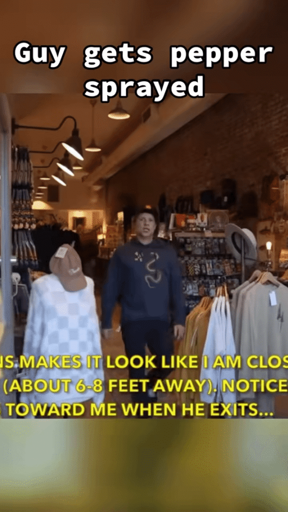 Auditor harasses and pepper sprays a business owner
