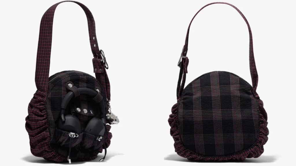 Front and rear views of the Chopova Lowena Alto bag on a white background