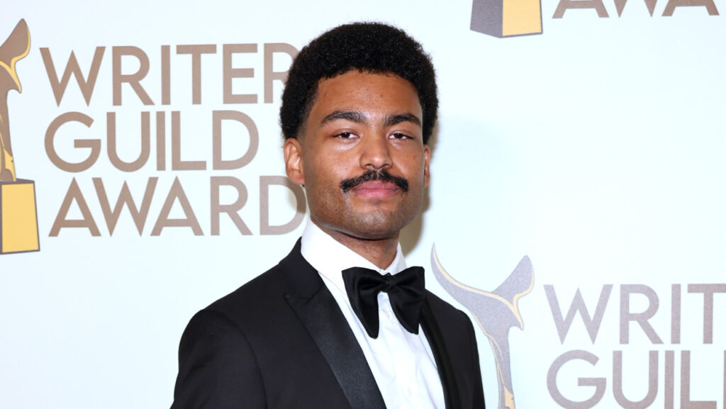 Alex O'Keefe at the 2023 Writers Guild Awards