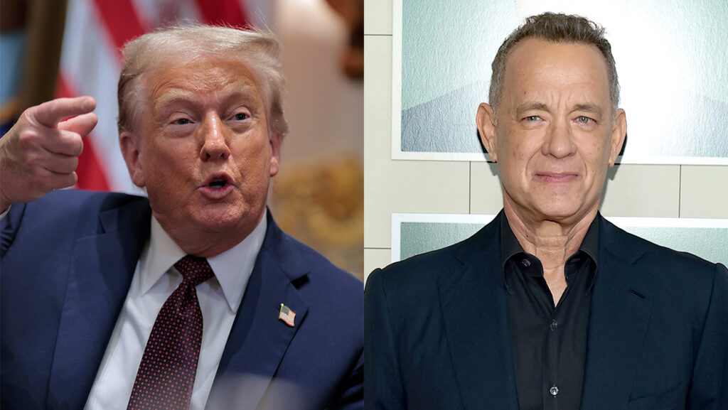 Donald Trump and Tom Hanks