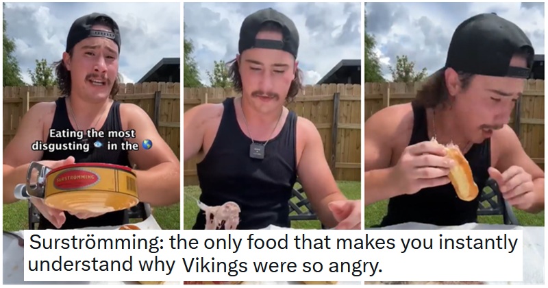 You’ll need a strong stomach to watch this hilarious video of someone eating Surströmming – the most disgusting food in the world