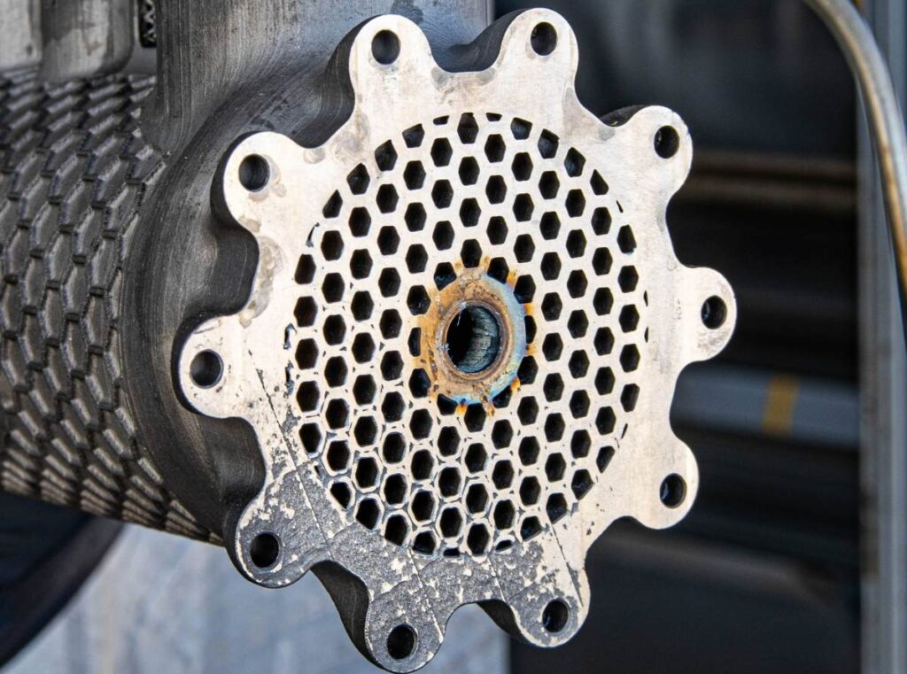 Arbor’s ‘vegetarian rocket engine’ power plant is actually an omnivore A close-up of Arbor's pilot power plant.