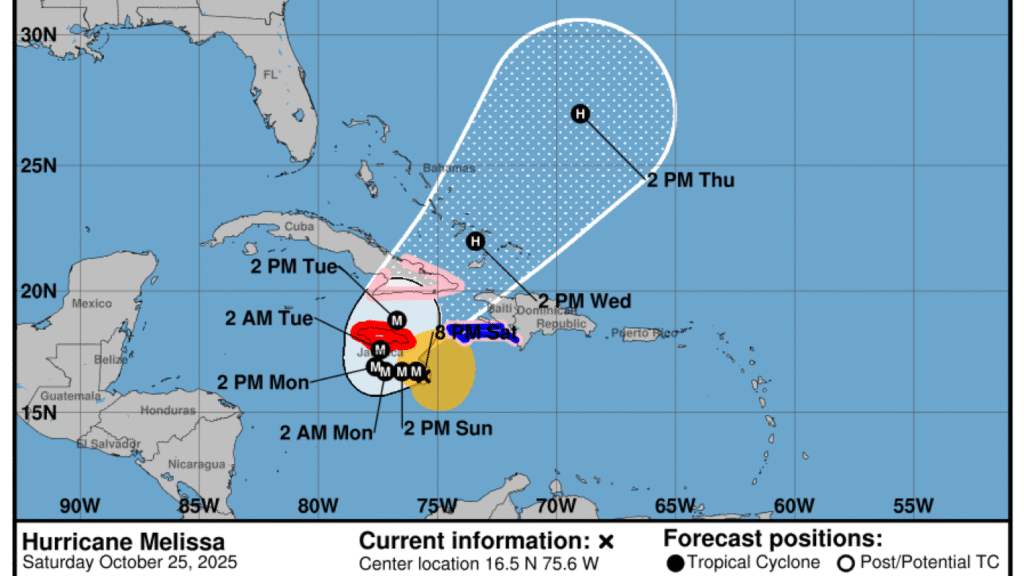 Hurricane Melissa could bring catastrophic floods and landslides : NPR
