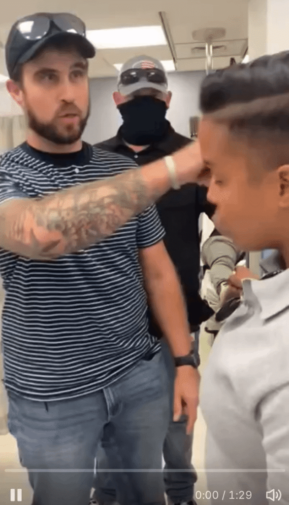 ICE agents arrest alderperson Jessie L. Fuentes (26th Ward of Chicago city council) after she questions them on whether they have a signed judicial warrant to arrest person at Humboldt Park hospital