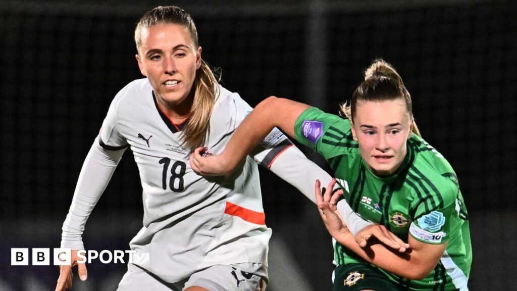 Iceland v Northern Ireland: Snow postpones Nations League play-off Emily Wilson in action for Northern Ireland