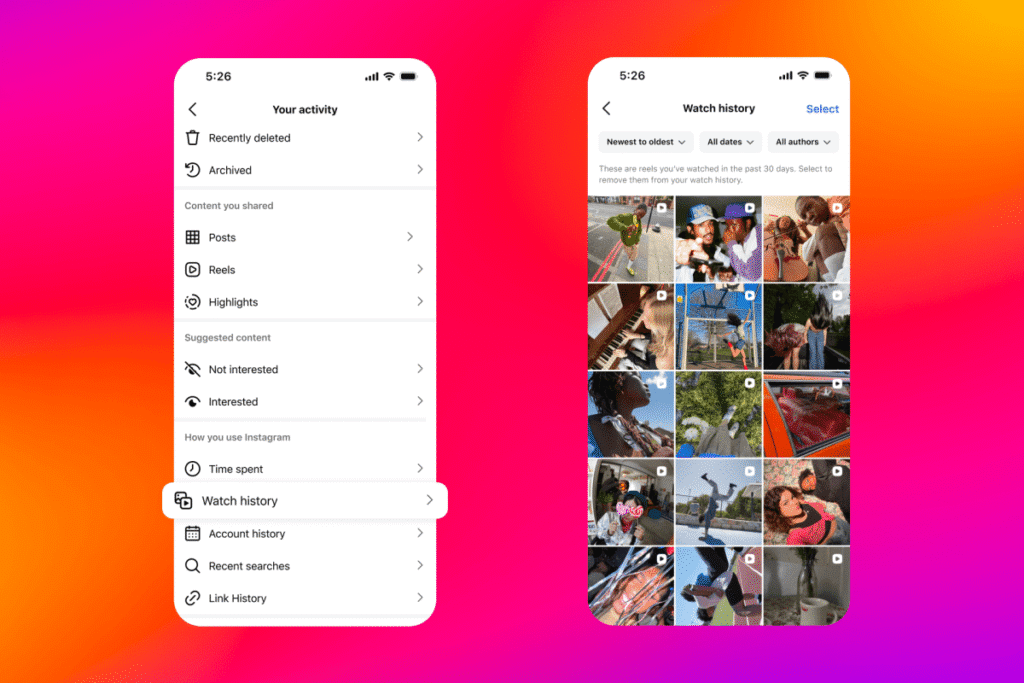 Instagram’s latest feature lets you go back to see your watched Reels Instagram