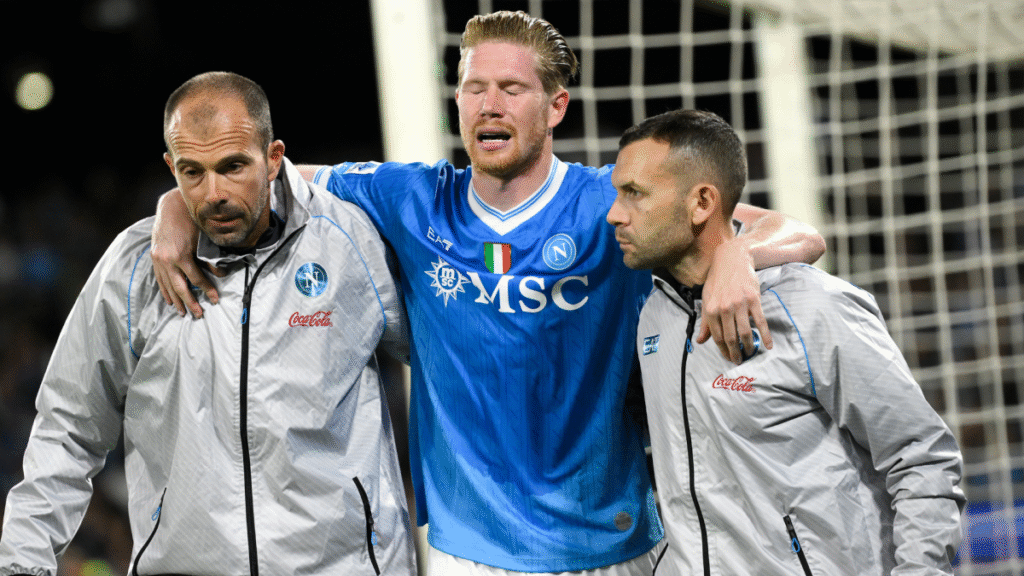 Kevin De Bruyne injury: Belgian star set for lengthy spell out for Napoli after team confirms hamstring injury