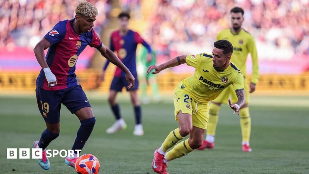 Barcelona against Villarreal
