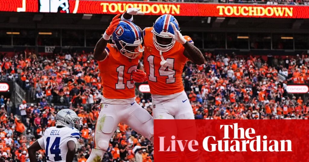 NFL week eight: Buccaneers v Saints, Cowboys v Broncos and more – live | NFL