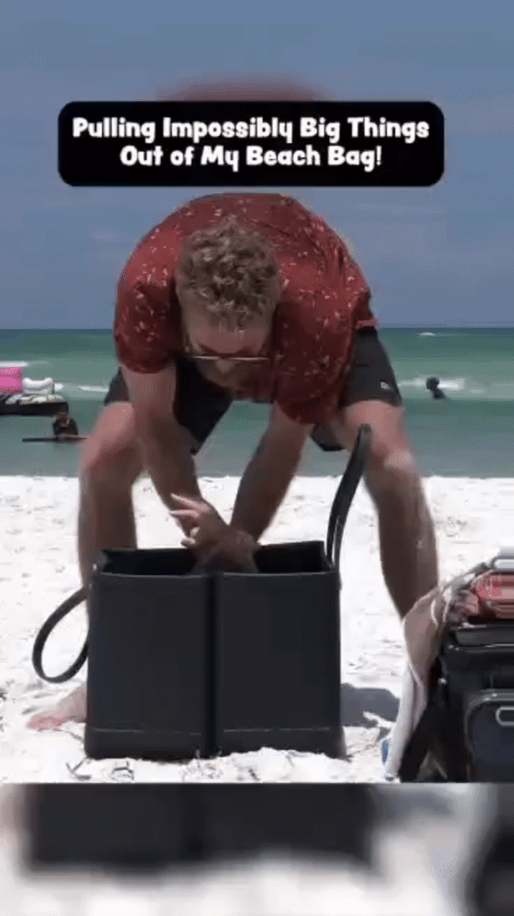 Pulling impossibly big things from a bag