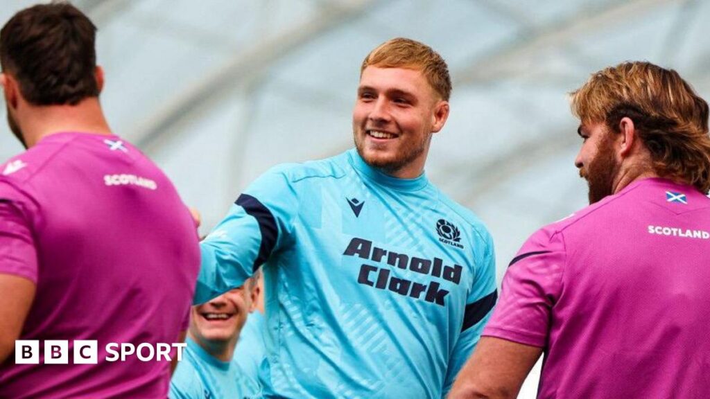 Scotland v USA: Liam McConnell to make debut in autumn Test Scotland's Liam McConnell during training