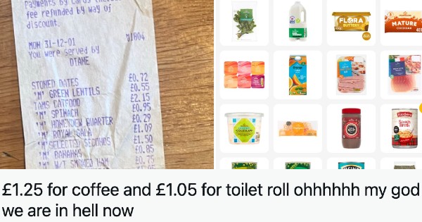 Someone shared a food shopping receipt from 2001 and the price comparison to today is stark to say the least
