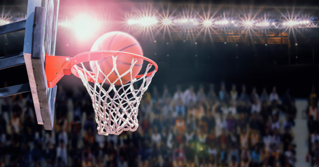 The Basketball Is In The Hoop!