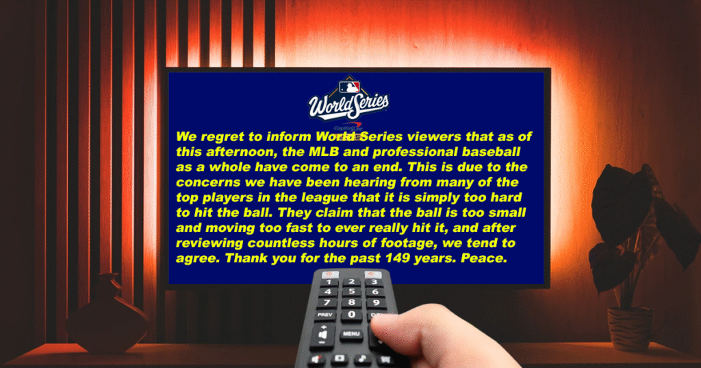 The MLB Is Calling It Quits After Multiple Players Have Complained That It Is Simply Too Hard To Hit The Ball