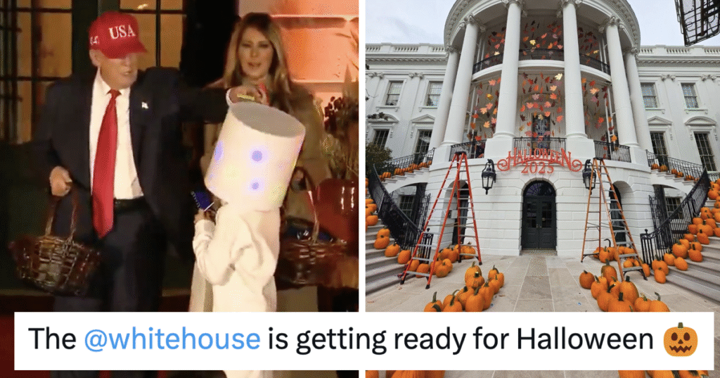 The White House really went the extra mile with its Halloween decorations and of all the A++ replies this one deserves all the candy