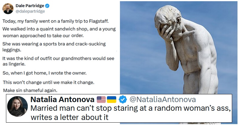 This sexist Maga pastor got his knickers in a twist about a woman’s leggings, and it was a self-own visible from the Moon