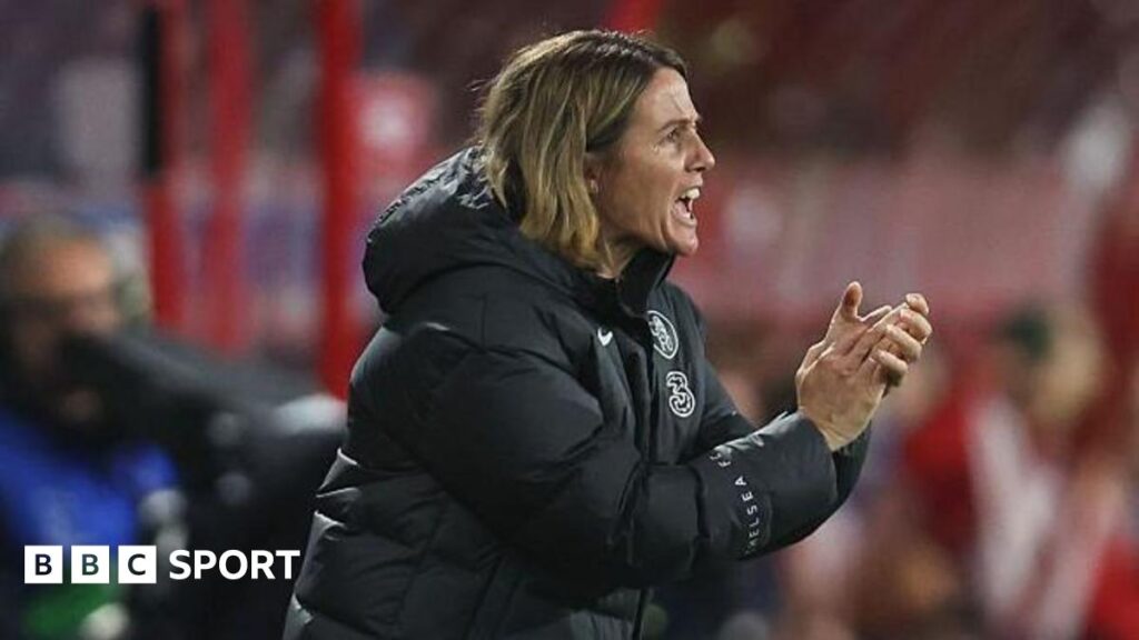 Chelsea manager Sonia Bompastor encourages her players