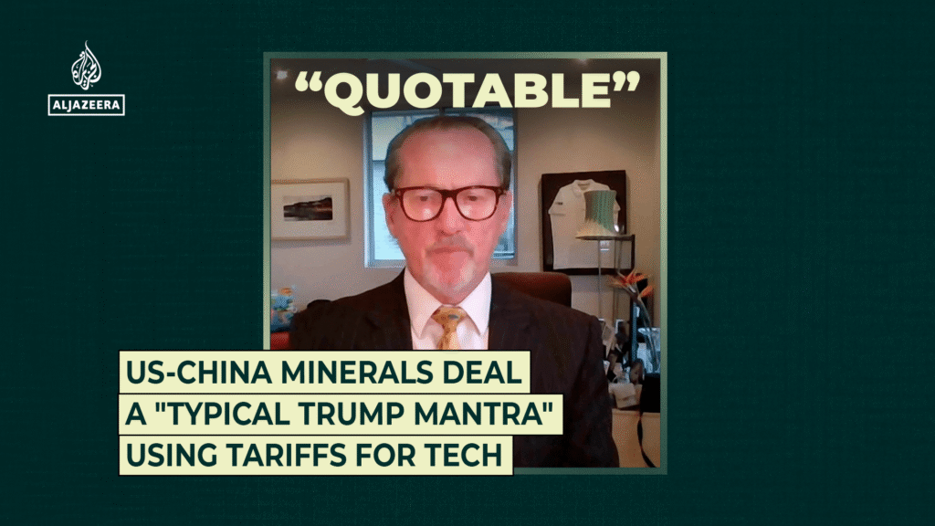 US-China minerals deal a “typical Trump mantra” using tariffs for tech