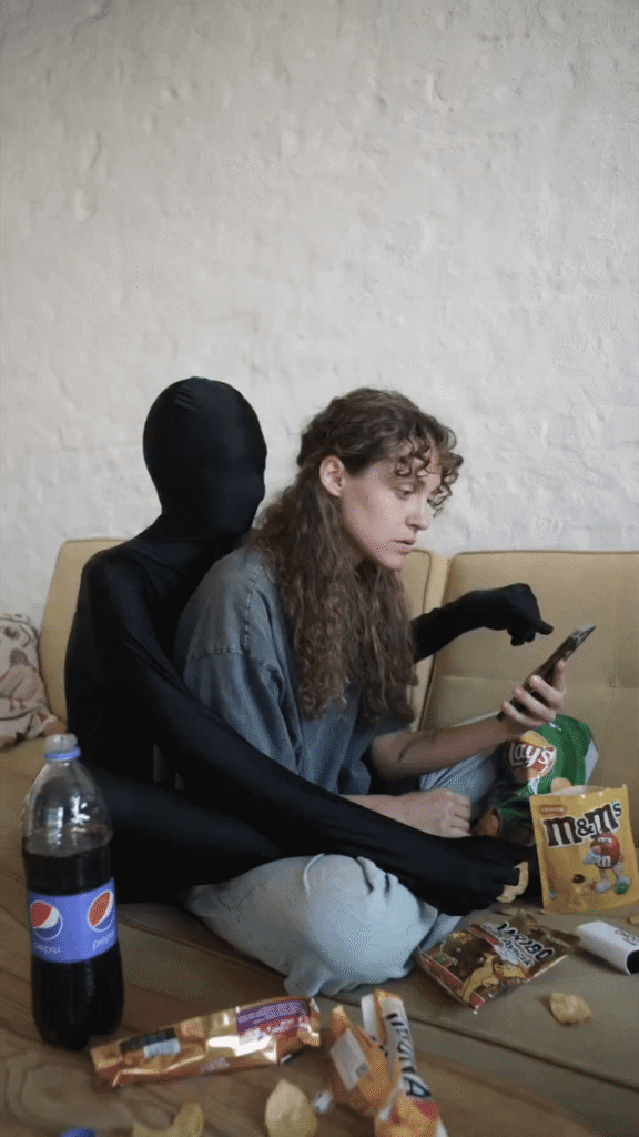 Ukrainian actress Tania Galakhova portrayed what it's like to live with depression
