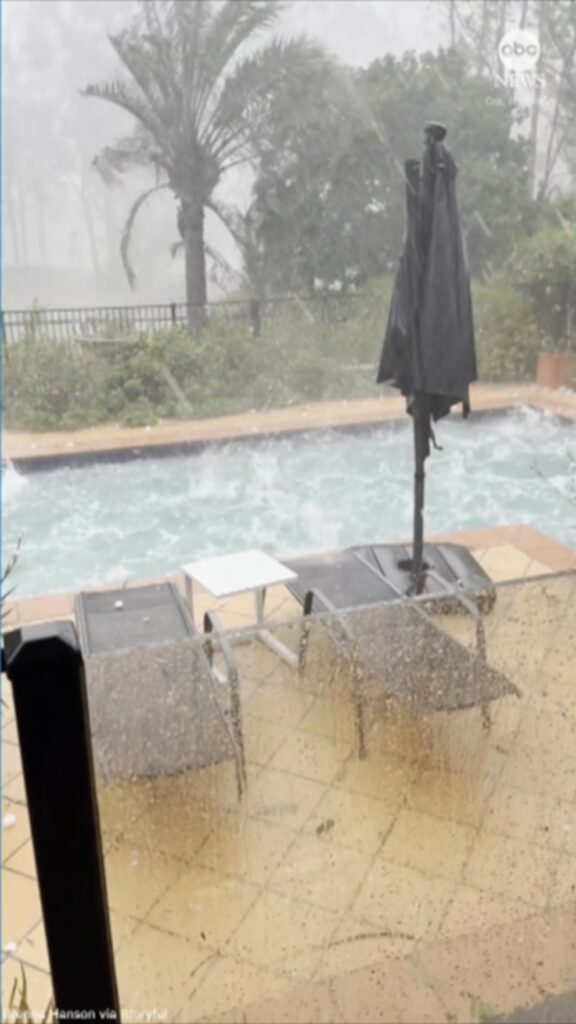 WATCH:  Huge hail churns pool in Australia stream logo