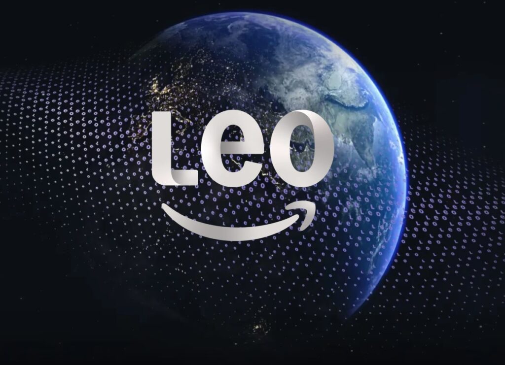 Amazon satellite network gets a rebrand — and drops its affordability pitch Amazon Leo satellite internet logo