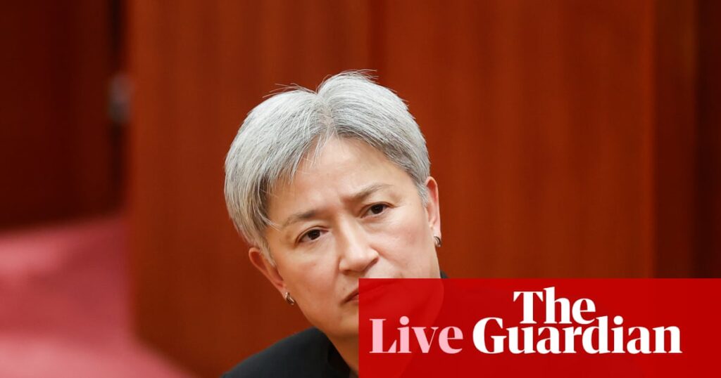 Australia news live: Wong says Liberal party ‘overrun by the fringes’; 13 injured after speedway car ploughs into crowd in NSW | Australia news