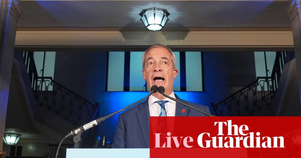 Farage claims Brexit opportunities have been ‘squandered’ and says he wants as many rich people as possible in the UK – politics live | Politics