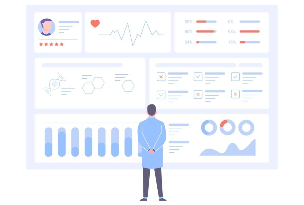 Function Health raises $298M Series B at $2.5B valuation Concept illustration depicting health data