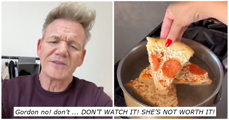 Gordon Ramsay had the only reasonable response to this baffling recycled pizza recipe