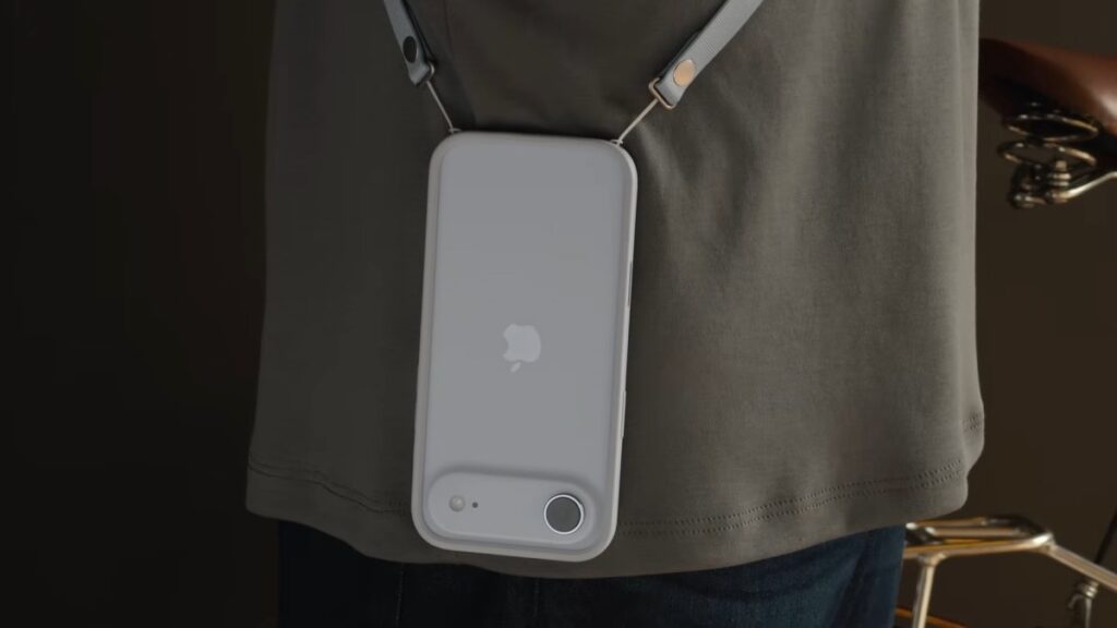 I tried the Apple Crossbody Strap. It’s convenient, but the phone looks silly when the strap is removed