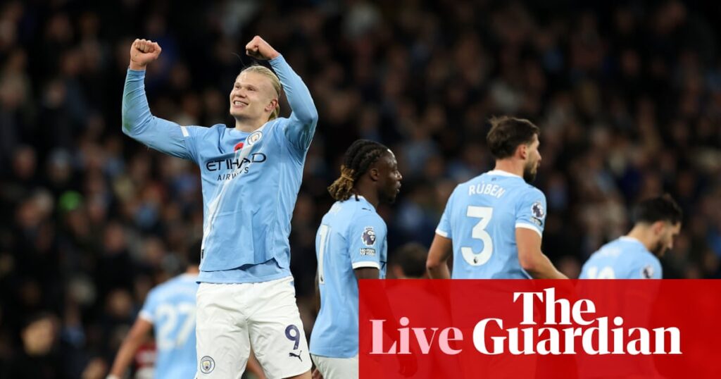 Manchester City v Bournemouth: Premier League – live | Premier League