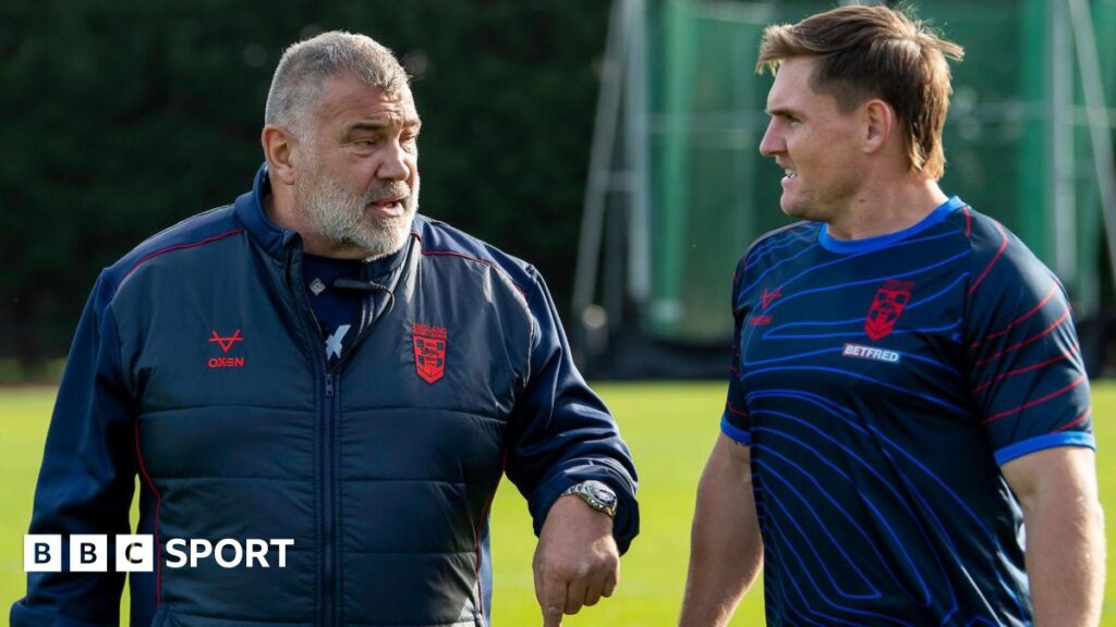 Rugby League Ashes: England coach Shaun Wane’s big calls for Australia Test Shaun Wane and AJ Brimson