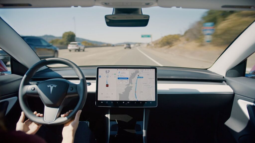 Tesla releases detailed safety report after Waymo co-CEO called for more data dashboard view of Tesla's autopilot screen
