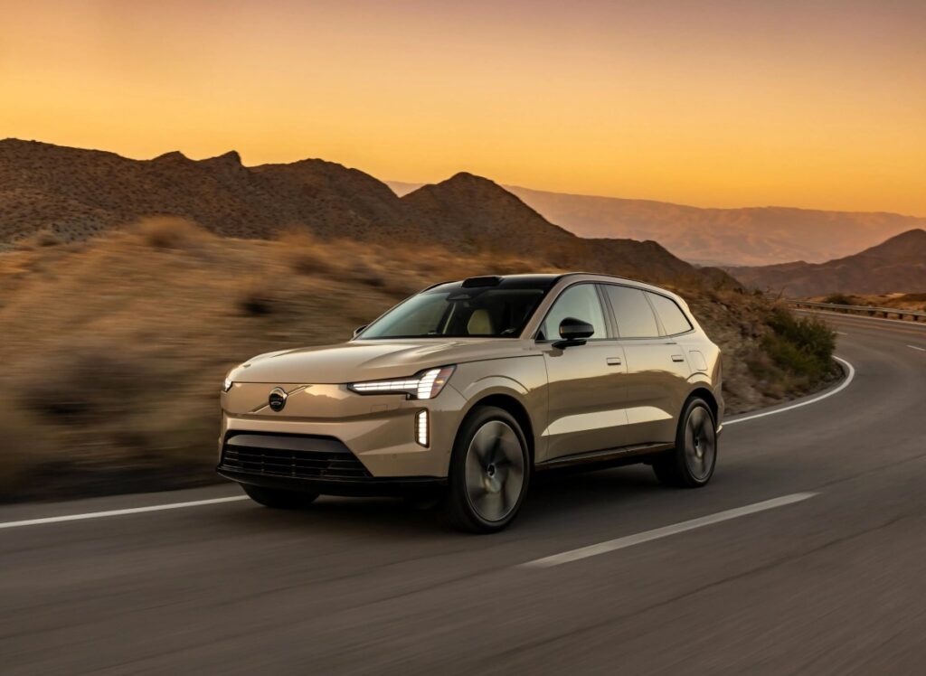 A Volvo EV with Luminar Lidar