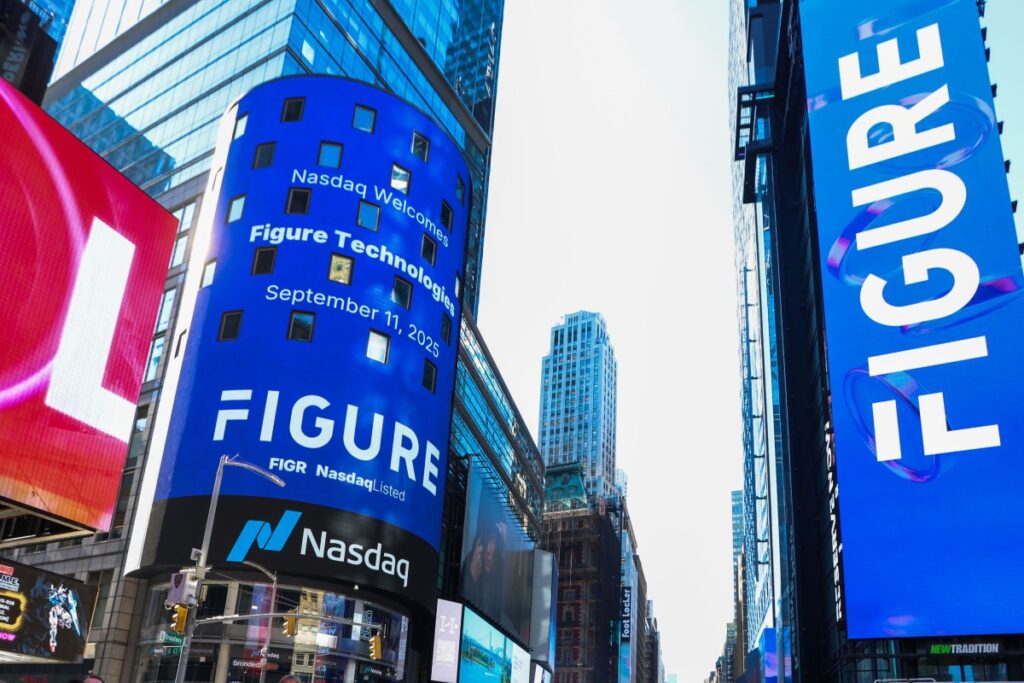 Fintech lending giant Figure confirms data breach Figure Technology Solutions Inc. signage during the company's initial public offering at the Nasdaq MarketSite in New York, US, on Thursday, Sept. 11, 2025.