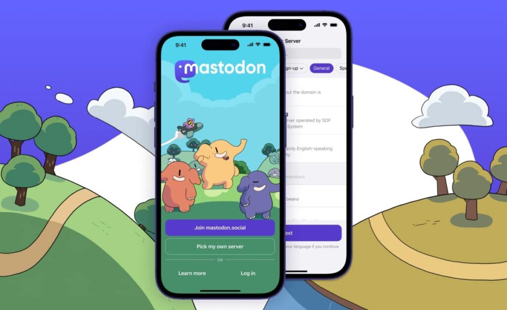 Mastodon, a decentralized alternative to X, plans to target creators with new features Mastodon displayed on smartphone screens