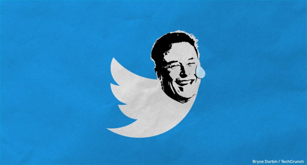 Elon Musk misled Twitter investors while trying to get out of acquisition, jury says Twitter bird logo with Elon Musk's head