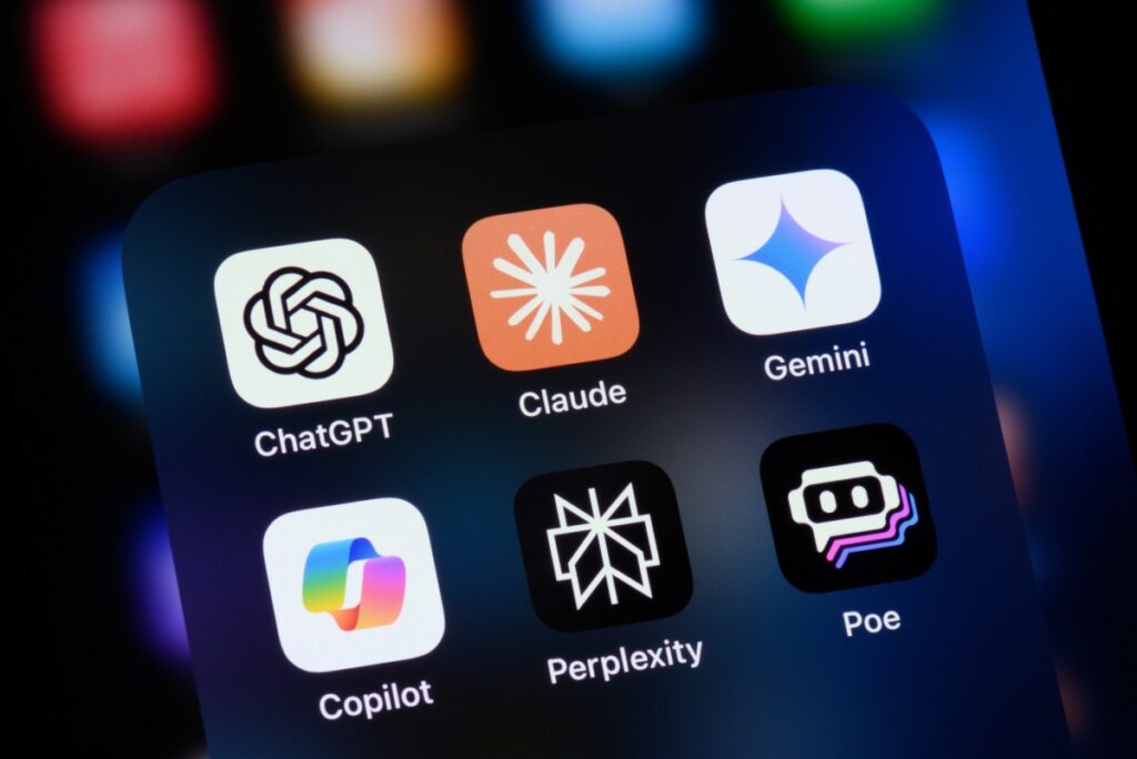 The biggest AI stories of the year (so far) Popular AI virtual assistant apps on an Apple iPhone: ChatGPT, Claude, Gemini, Copilot, Perplexity, and Poe.