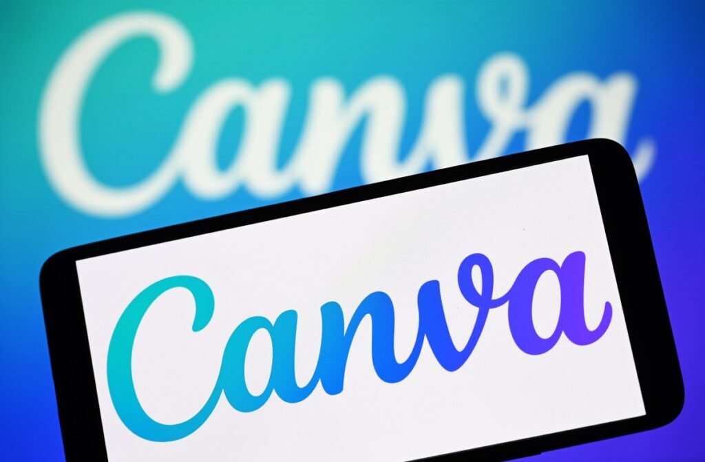 Canva doubles down on AI and marketing automation with Simtheory, Ortto acquisitions In this photo illustration, the Canva logo is seen on a smartphone and in the background.