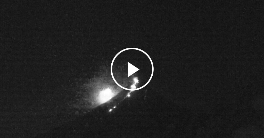 Fireball Falls From Space Over Erupting Volcano in the Philippines